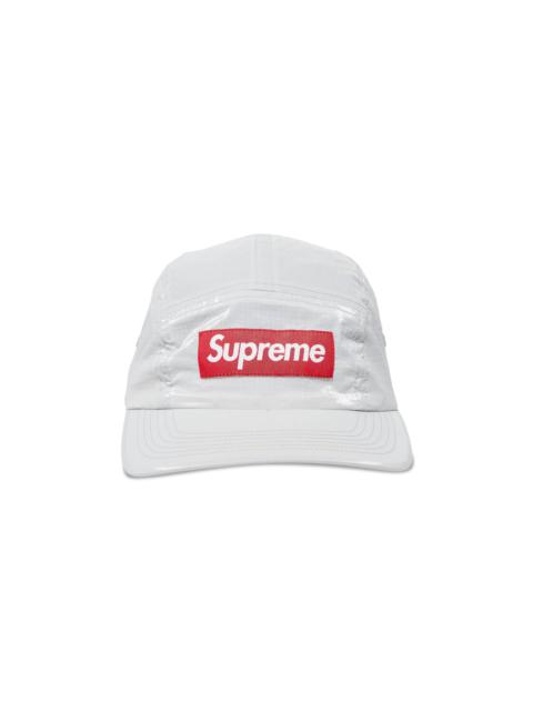 Supreme Gloss Ripstop Camp Cap 'Light Grey'