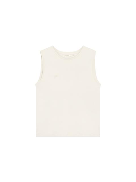PANGAIA Mens Sleeveless T-Shirt - Bone White