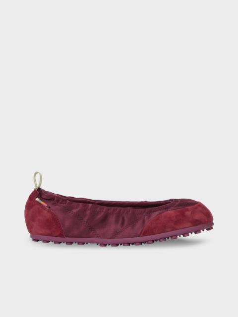 Paul Smith Women's Maroon 'Laguna' Ballet Flats
