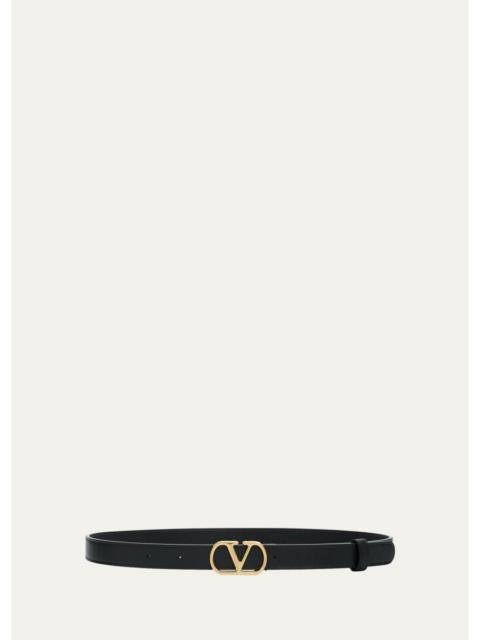Valentino VLogo Signature Leather Belt, 20MM