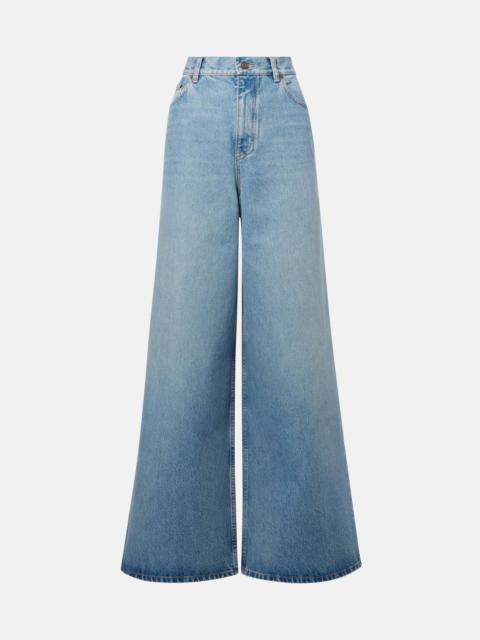 High-rise wide-leg jeans