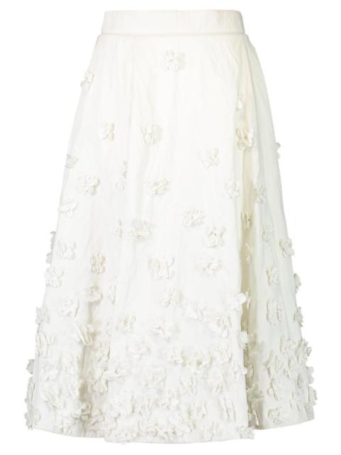 MICHAEL KORS COLLECTION Embroidered Floral Circle Skirt