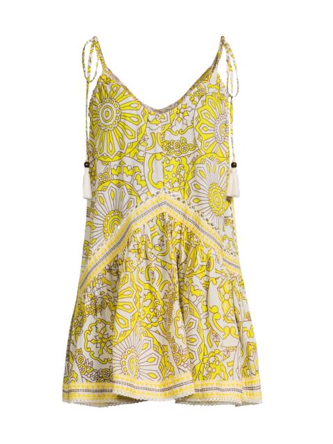 RAMY BROOK Women's Gigi Printed Cotton Mini Cover-Up Dress - Sunglow Combo