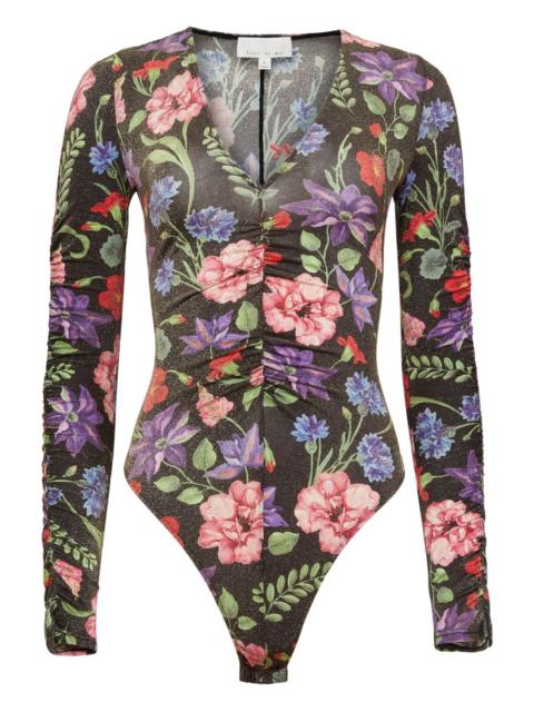 Fleur du Mal Wildfleur Plunge bodysuit