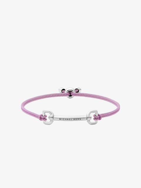 MICHAEL KORS Horsebit Corded Slider Bracelet