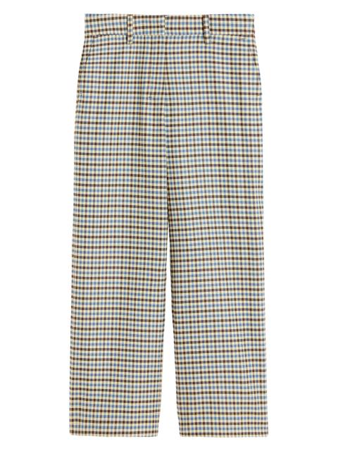 Max Mara Women's Patterned Wool and Cotton Trousers