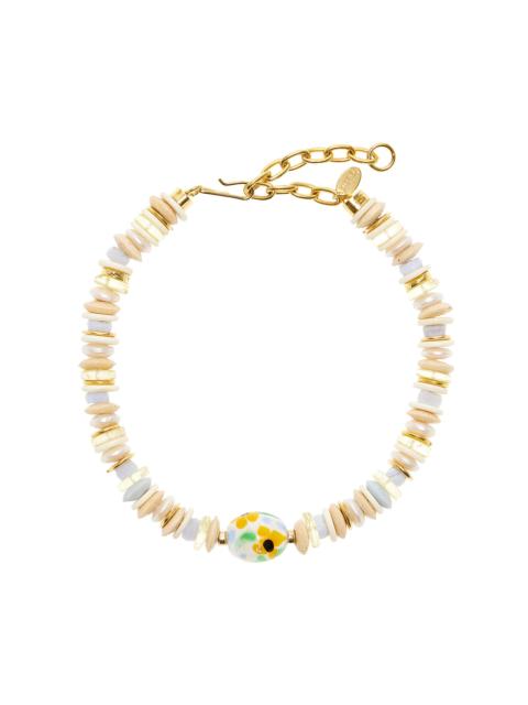 LIZZIE FORTUNATO Kado Collar Gold-Plated Multi-Stone Necklace multi