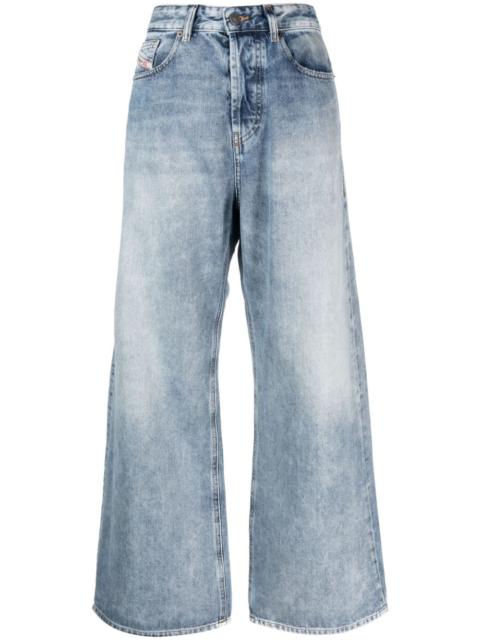 Diesel high-rise wide-leg jeans