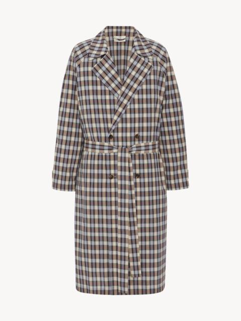 The Row Delancy Coat in Silk and Cotton