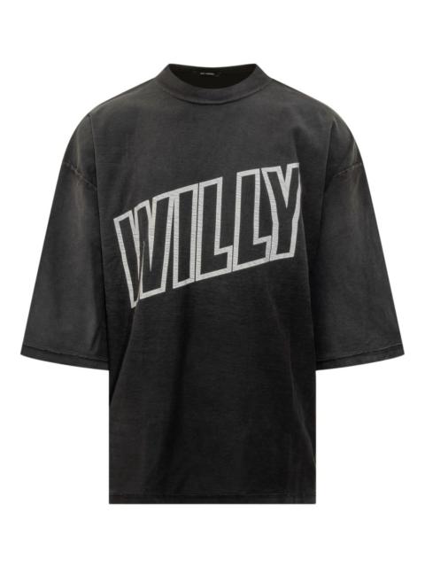 WILLY CHAVARRIA inside-out logo-print t-shirt
