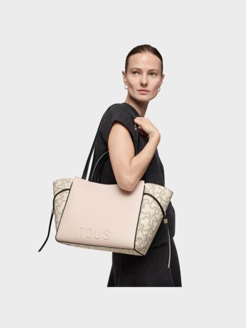 TOUS Medium black and beige City bag Kaos Icon