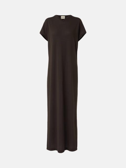 Verda cotton-blend jersey maxi dress