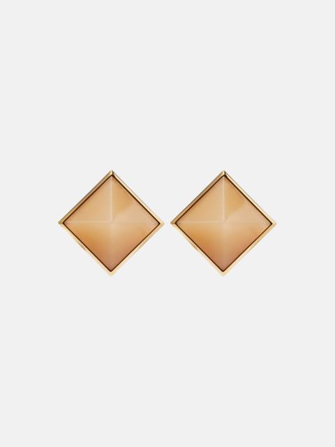 SAINT LAURENT Pyramid earrings