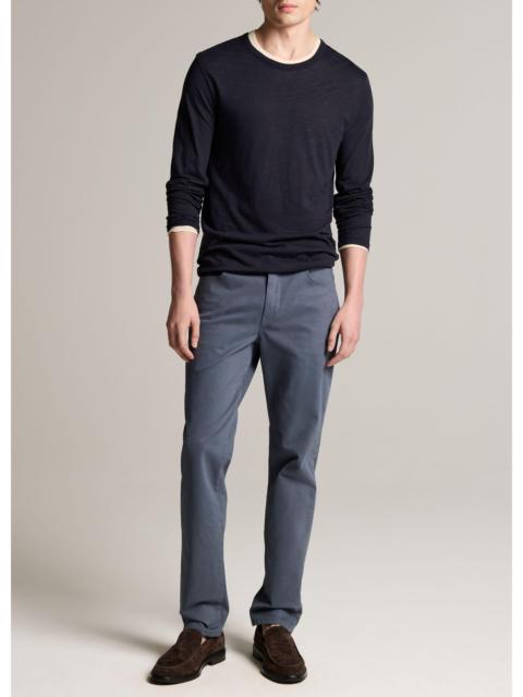Vince Dylan Slim 5-Pocket Peached Stretch-Cotton Pant