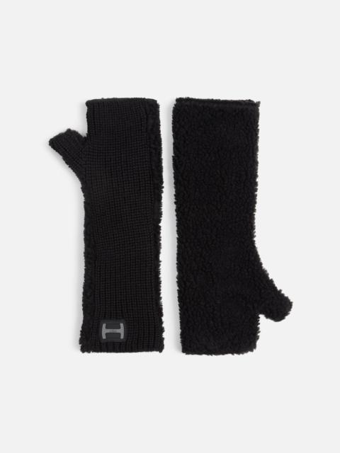 HOGAN Long Gloves Black