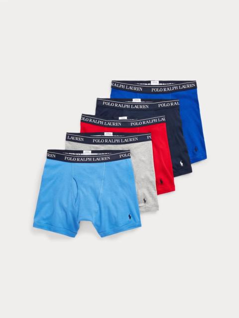 Polo Ralph Lauren Cotton Wicking Boxer Brief 5-Pack