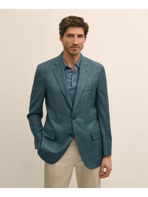 Brooks Brothers Traditional Fit Wool Check Sport Coat
