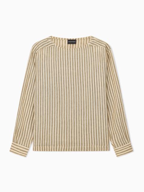 JUTE-EFFECT LINEN JUMPER