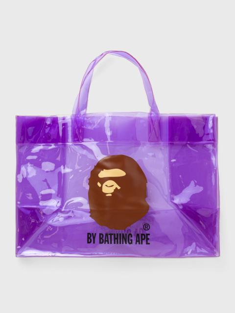 A BATHING APE® APE HEAD CLEAR BAG