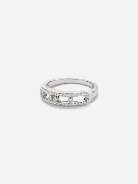 MESSIKA Baby Move 18kt white gold ring with diamonds
