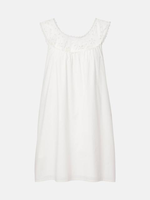 POSSE Salma embroidered cotton minidress