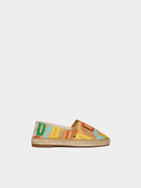 DSQUARED2 D2 MONOGRAM ESPADRILLES