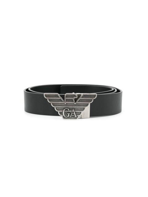 EMPORIO ARMANI Leather belt - set