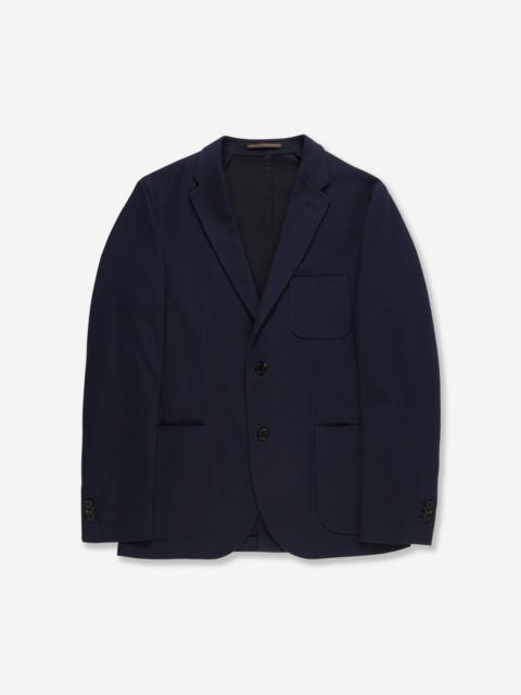 SLOWEAR Slim fit English-rib knit jersey jacket