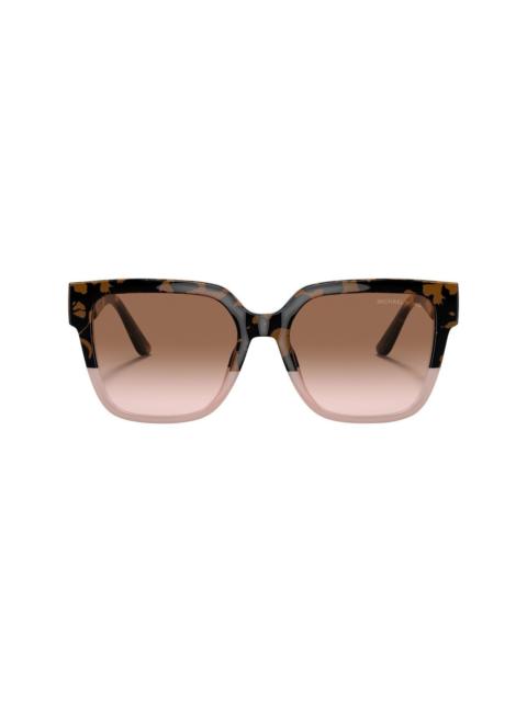 MICHAEL KORS Karlie tortoise-shell oversized sunglasses