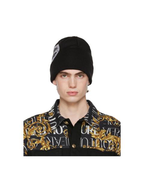 VERSACE JEANS COUTURE Black Space Beanie