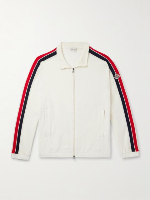 Moncler Striped Cotton-Jersey Track Jacket