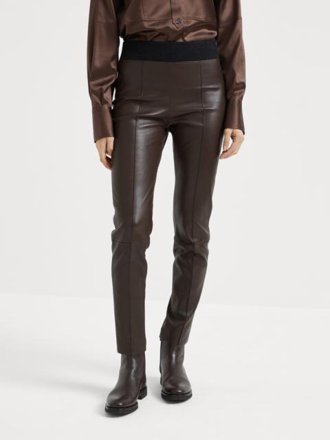 Brunello Cucinelli Stretch nappa leather leggings
