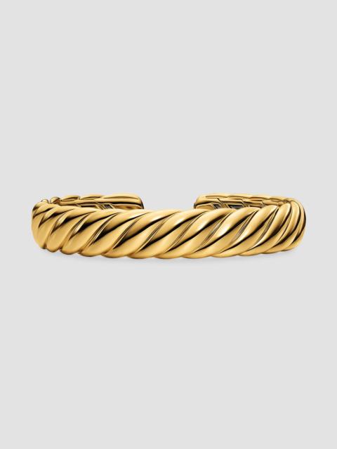 DAVID YURMAN Women's Sculpted Cable Flex Bracelet in 18K Yellow Gold, 11MM - Gold