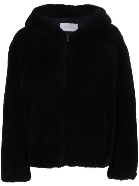 hooded wool jacket