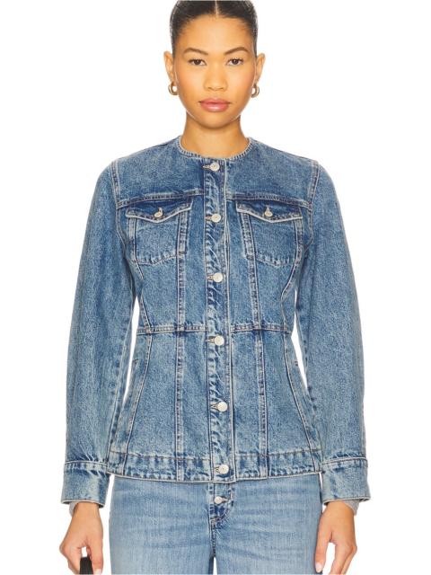FREE PEOPLE x We The Free Lula Denim Jacket In River Blues