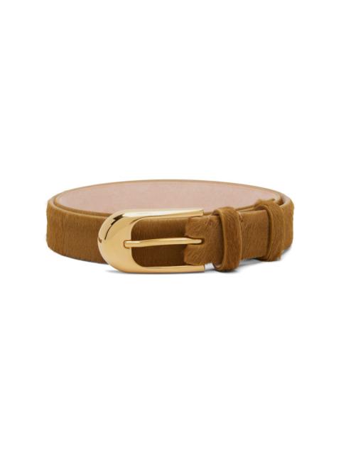 KHAITE Tan Dome Belt