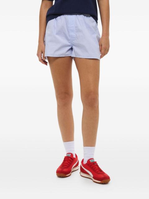 Sporty & Rich logo-detailing striped boxer shorts