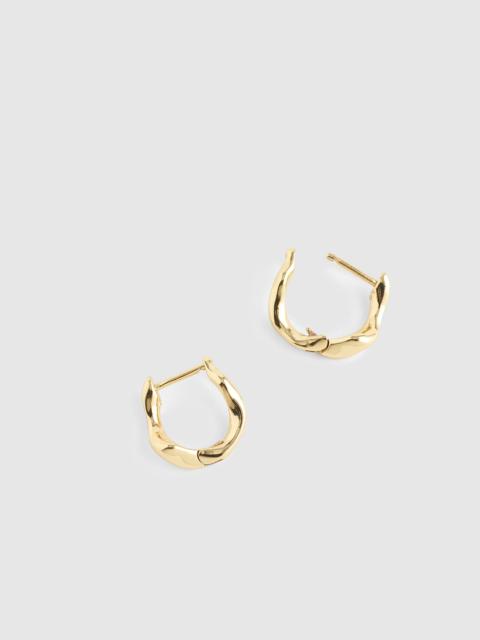 Madewell Sculptural Twisted Huggie Hoop Earrings