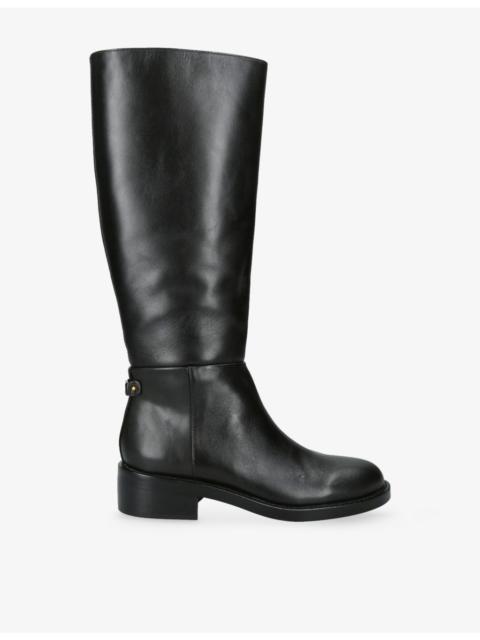 Sam Edelman Milla Flat Leather Knee-High Boots