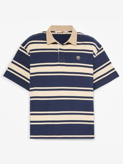 Timberland Striped Short-Sleeve Rugby Polo