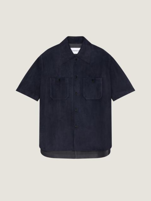 Givenchy COUTURE SEAM OVERSHIRT IN SUEDE