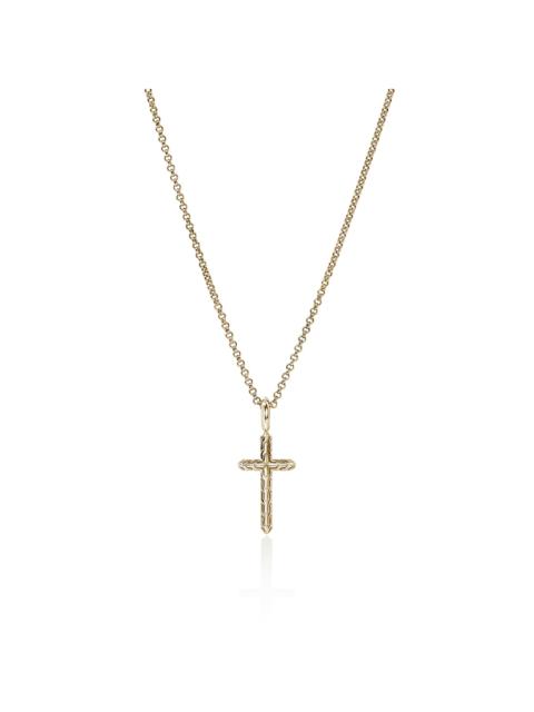 JOHN HARDY JH Essential Cross Necklace, Gold