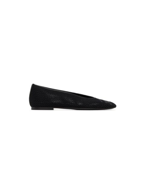 Burberry Black Mesh Ballerina Flats
