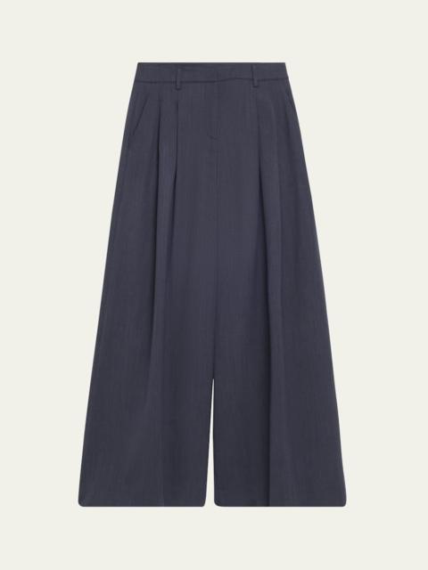 TWP New Didi Wool-Blend Wide-Leg Pants