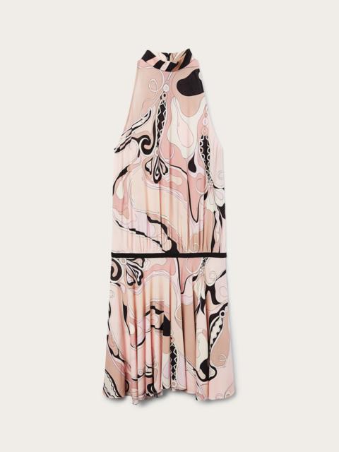 PUCCI ORCHIDEE AMERICAN NECKLINE DRESS