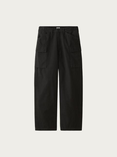 PHIGVEL MAKERS Co. Poplin Cloth Cargo Trousers - Faded Charcoal