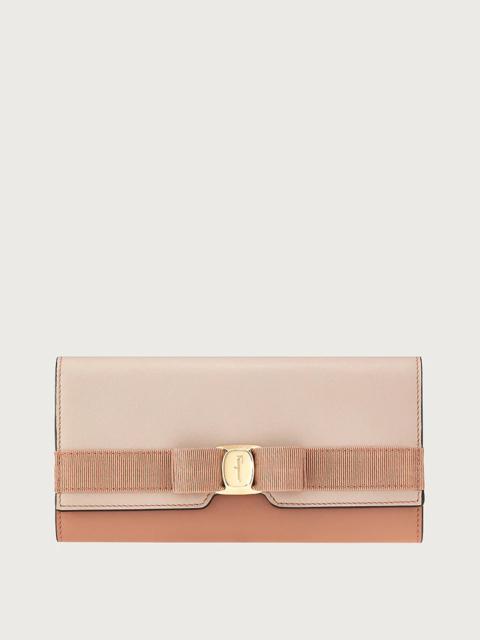 FERRAGAMO VARA BOW CONTINENTAL WALLET