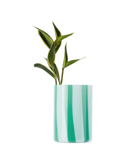 SUNNEI Blue & Green Murano Glass Vase