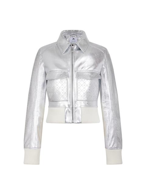 Marine Serre Laminated Leather Boxy Jacket