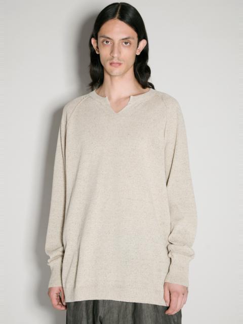 Yohji Yamamoto Split Collar Sweater